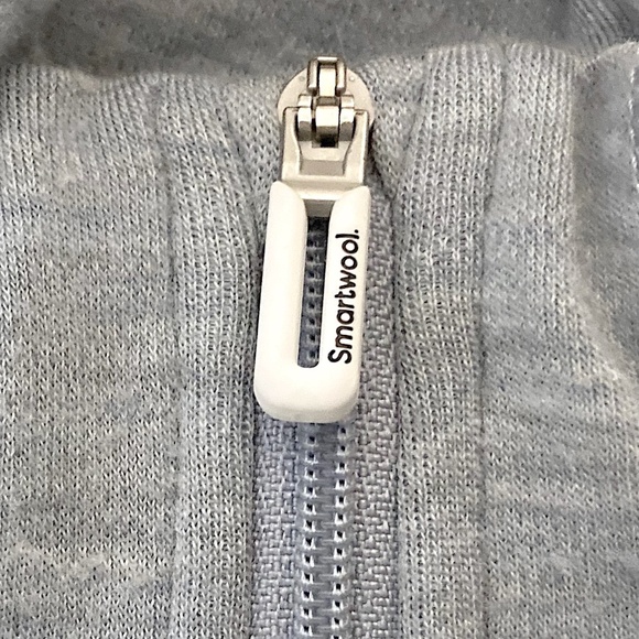 SMARTWOOL Classic All-Season Merino Base Layer 1/4 Zip Gray - Picture 7 of 10